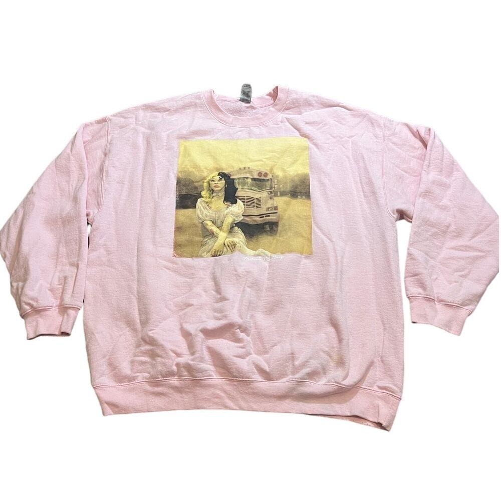 Melanie Martinez Sweatshirt Unisex XL Pink K-12 Bus Graphic Crewneck